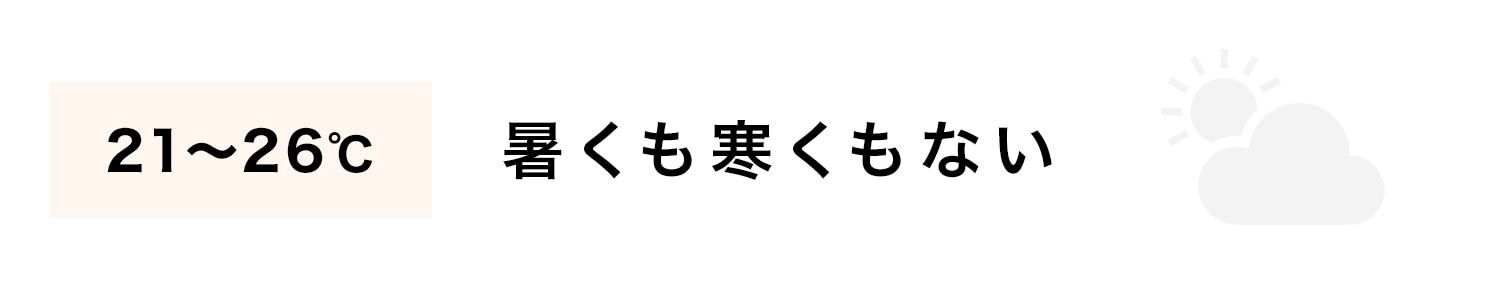 21~26℃