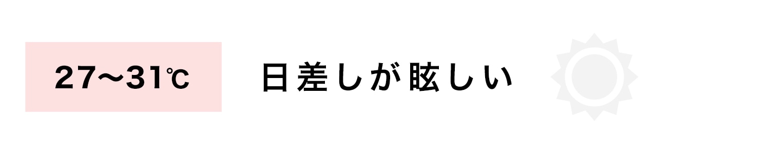 27~31℃