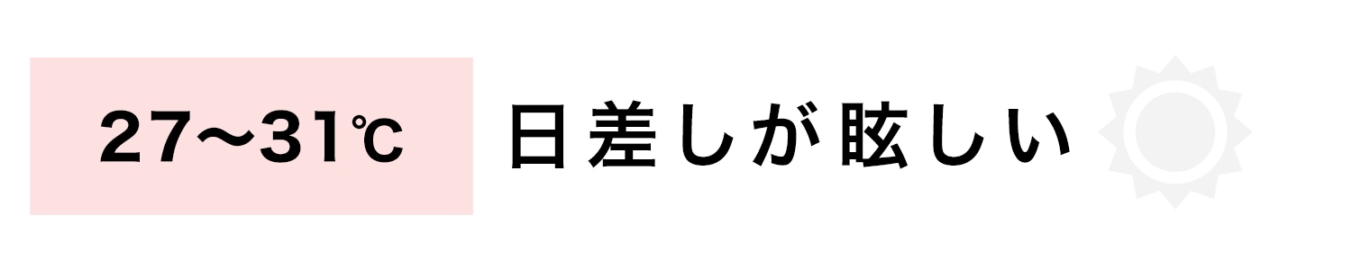 27~31℃