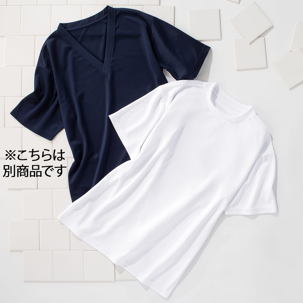 ナノファイン 制菌クルーネックTシャツ